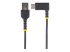 StarTech.com 3ft (1m) USB A to C Charging Cable Right Angle, Heavy Duty Fast Charge USB-C Cable, USB 2.0 A to Type-C, Durable and Rugged Aramid Fiber, 3A, S20/iPad/Pixel - Fremsiden