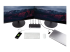 StarTech.com USB-C & USB-A Dock, Hybrid Universal Laptop Docking Station with Dual Monitor Display 4K 60Hz HDMI & DisplayPort, 60W Power Delivery, Gigabit Ethernet, Windows, Mac Chrome - Fremsiden