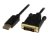 StarTech.com 6 ft DisplayPort to DVI Active Adapter Converter Cable - Høyre vinkel