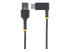 StarTech.com 6in (15cm) USB A to C Charging Cable Right Angle, Heavy Duty Fast Charge USB-C Cable, USB 2.0 A to Type-C, Durable and Rugged Aramid Fiber, 3A, S20/iPad/Pixel - Fremsiden