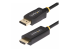 StarTech.com 6.6ft (2m) DisplayPort to HDMI Adapter Cable, 4K 60Hz with HDR, DP to HDMI 2.0b, Active Video Converter, DisplayPort Desktop to HDMI Monitor, M/M - Høyre vinkel