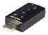 StarTech.com Virtual 7.1 USB Stereo Audio Adapter External Sound Card - Høyre vinkel