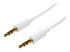 StarTech.com 2m White Slim 3.5mm Stereo Audio Cable - Høyre vinkel